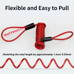 Yellow Disc Lock Reminder Cable 1.2m 8 S96551f78b54c40fdb172fc92f0b7ebe2k