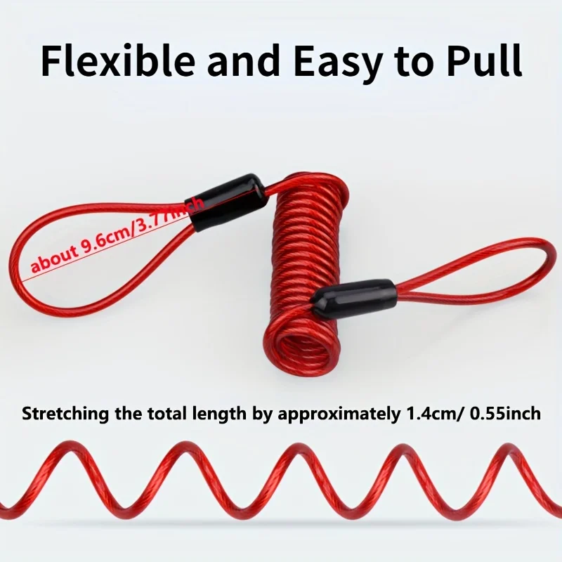 Yellow Disc Lock Reminder Cable 1.2m 3 Yellow Disc Lock Reminder Cable 1.2m - Image 3