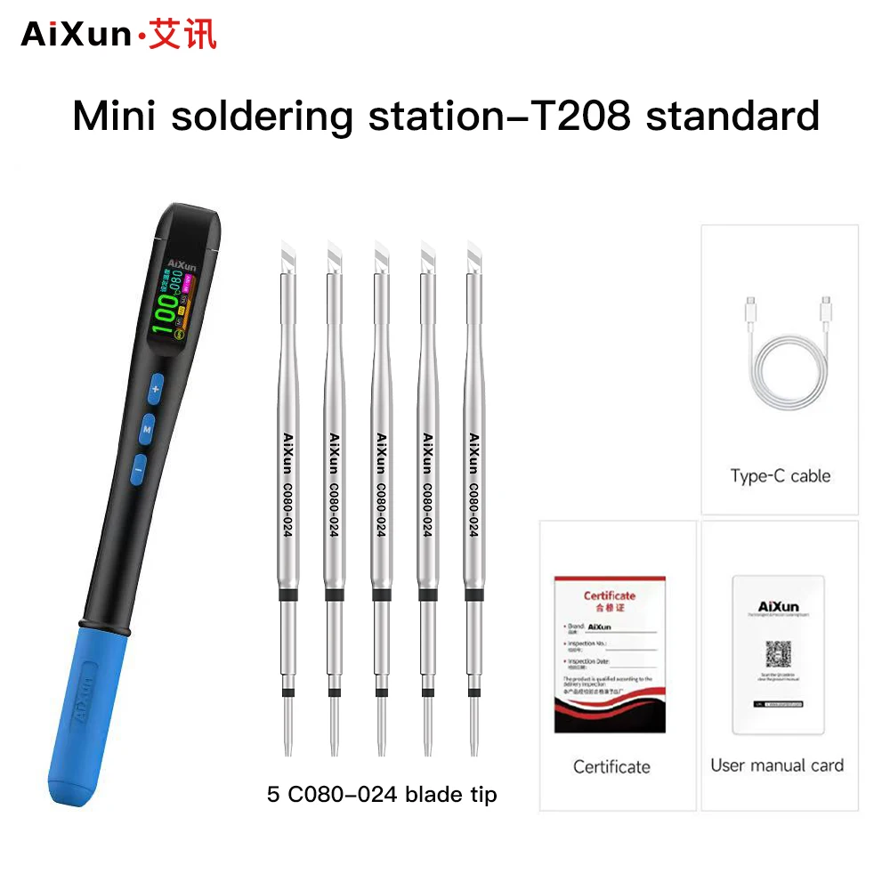Aixun T208 Portable Digital Soldering Station 7 Aixun T208 Portable Digital Soldering Station - Image 7