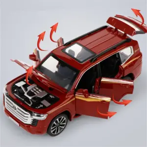 White Diecast Toyota Land Cruiser LC300 Model 1:32 11 S9672d503f91840c09e3c370ca72449eef