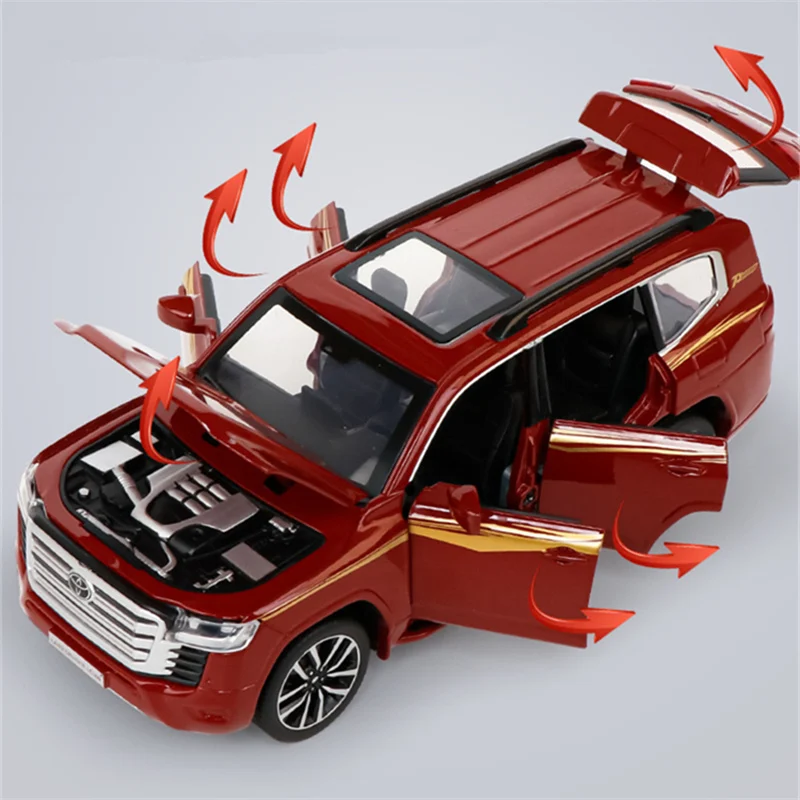 White Diecast Toyota Land Cruiser LC300 Model 1:32 3 White Diecast Toyota Land Cruiser LC300 Model 1:32 - Image 3