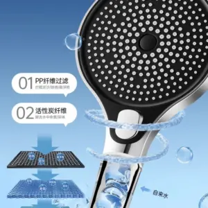 Modern Stainless Steel Rain Shower Head with Filters 14 S96a3c40588a94e1a86d3044908105a3eH 2