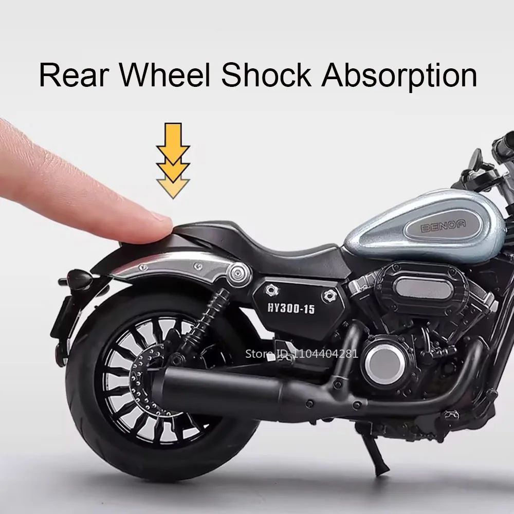 GINGER 300 Motorcycle Diecast Model 1:12 Scale 2 GINGER 300 Motorcycle Diecast Model 1:12 Scale - Image 2