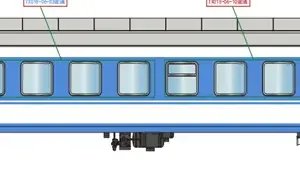 HO Scale Passenger Train Carriage 25G Type Model 17 S96c0476e885842ec9cd5456f8954a865P