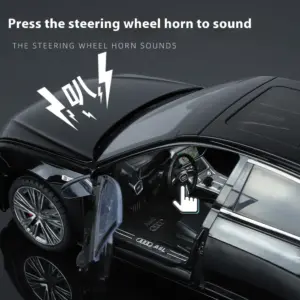 Black 1:18 Scale A6L Alloy Model Car 10 S96d375213afe477baac2d52969fbdcebN