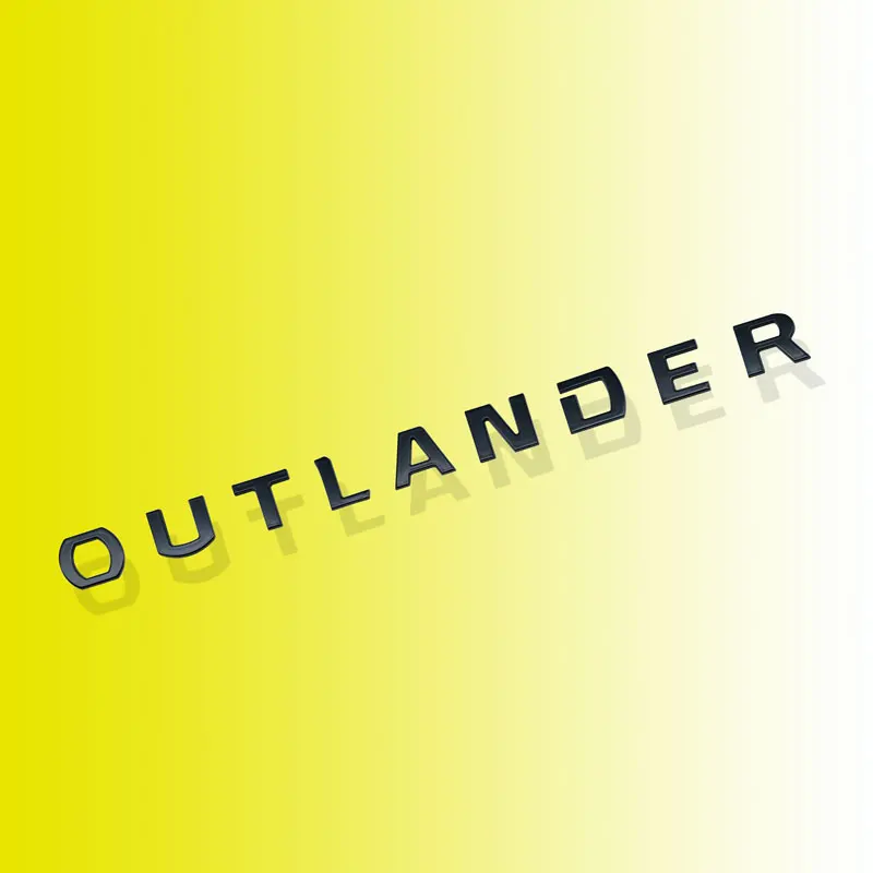Outlander 3D Car Emblem 54mm Black & Silver 3 Outlander 3D Car Emblem 54mm Black & Silver - Image 3