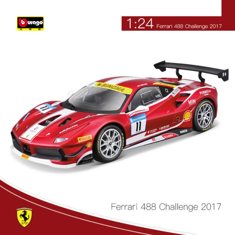 Ferrari 488 Challenge 1:24 Diecast Model 7 Ferrari 488 Challenge 1:24 Diecast Model - Image 7