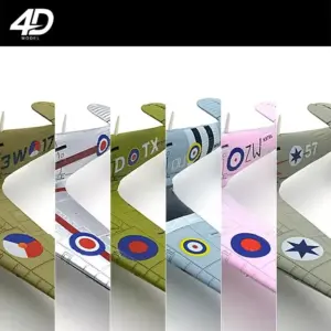 WWII UK Spitfire Model Set 1:50 Scale 14 S976c7b4856044537bd2a53efa09af3c9L