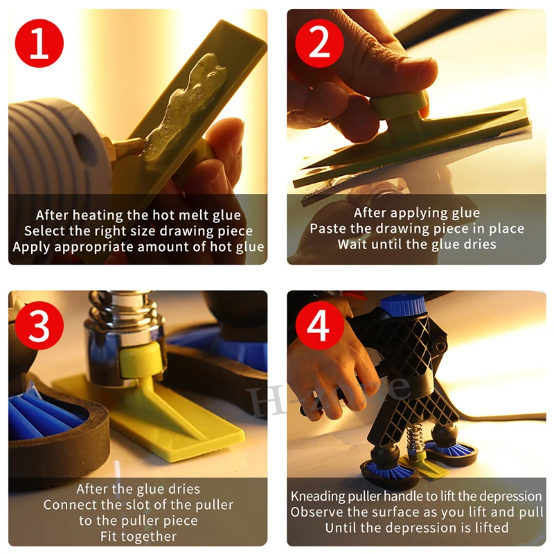 Yellow Nylon Dent Removal Tabs - Set of 16 or 32 4 Yellow Nylon Dent Removal Tabs - Set of 16 or 32 - Image 4