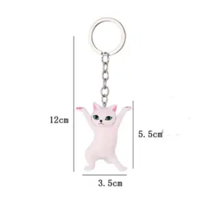 Colorful Cartoon Cat Keychain for Bags and Keys 13 S97aa44d4bc0849bc853004a0fe8b4be75