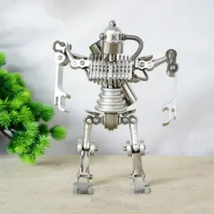 Stainless Steel Robot Figurine - 23.5 cm 11 S97d586bdc458482382ea221e1f546beeN