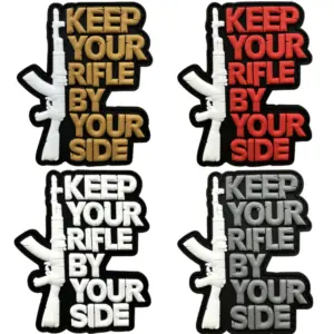 AK Rifle PVC Patch with Hook and Loop