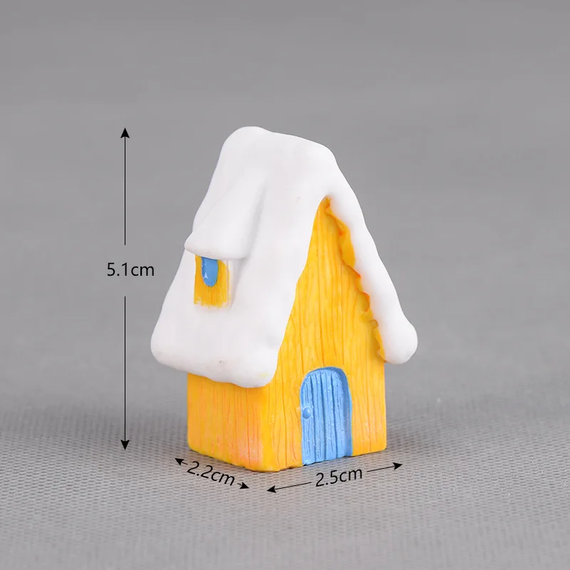 Festive Resin Miniature House for Holiday Decor 3 Festive Resin Miniature House for Holiday Decor - Image 3