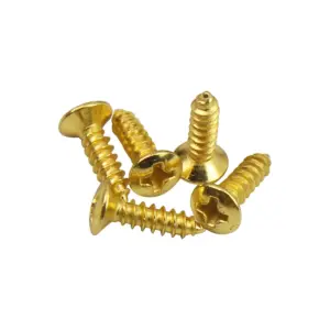 Gold Guitar Pickguard Screws Set for Electric Bass and Guitar 11 S9854c3816bc6438f9587317ff6942f67f