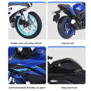 1:12 Scale Blue R3 Motorcycle Model 11 S985dde6b6bee406ba61ca7f8b637aa54M