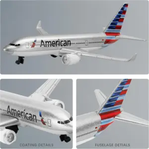 American Airlines B777 Die-Cast Model 1:400 Scale 12 S98708e6ac5974ed6b30c332fed761ce3o