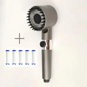 High-Pressure Black Shower Head with 3 Modes 19 S9877499a91d84cf6a2b1985fbdd372c44