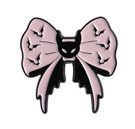 Gothic Dark Bow Brooch with Skull Motifs 10 Gothic Dark Bow Brooch with Skull Motifs - Image 10