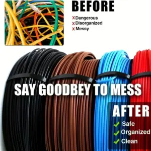 Durable Nylon Cable Zip Tie Set (100–1000 pcs) 13 S989684af76f44f6799a51918ae7eb5c6X