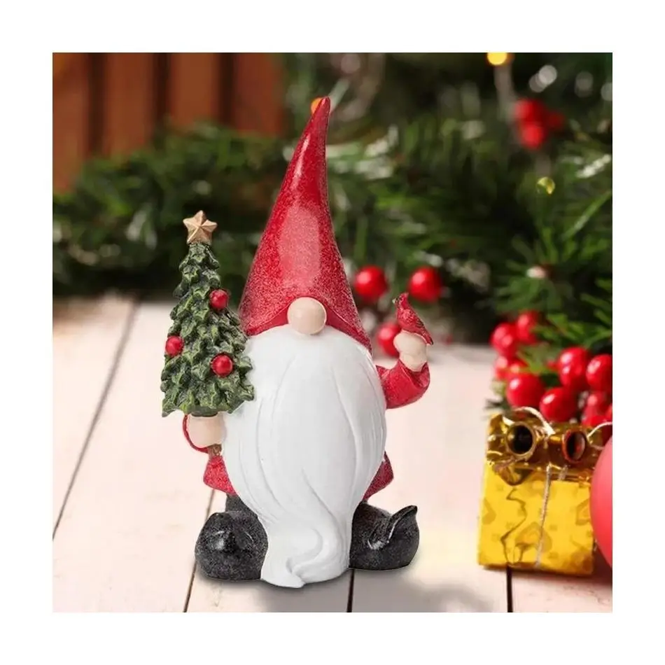 Festive Resin Christmas Garden Gnome 5 Festive Resin Christmas Garden Gnome - Image 5