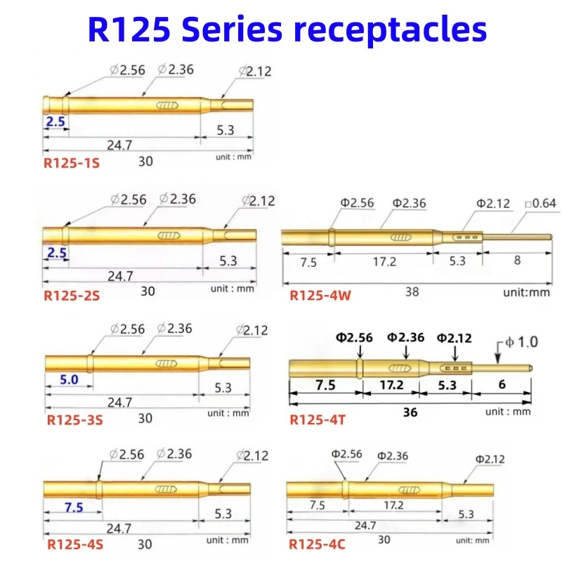 P125-J Series PCB Test Probes (20/100 pcs) 4 P125-J Series PCB Test Probes (20/100 pcs) - Image 4