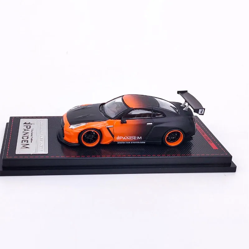 Black and Orange Nissan Skyline R35 Diecast Model 3 Black and Orange Nissan Skyline R35 Diecast Model - Image 3