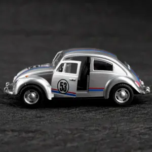 Silver Volkswagen Beetle 1:36 Scale Diecast Model 10 S992e96156cf54bedb0e19fa59fec9436m
