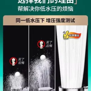 Large 15CM Shower Head with 6 Spray Modes 13 S9937de5a975640e6b9fb1bb67a6a28dew 1