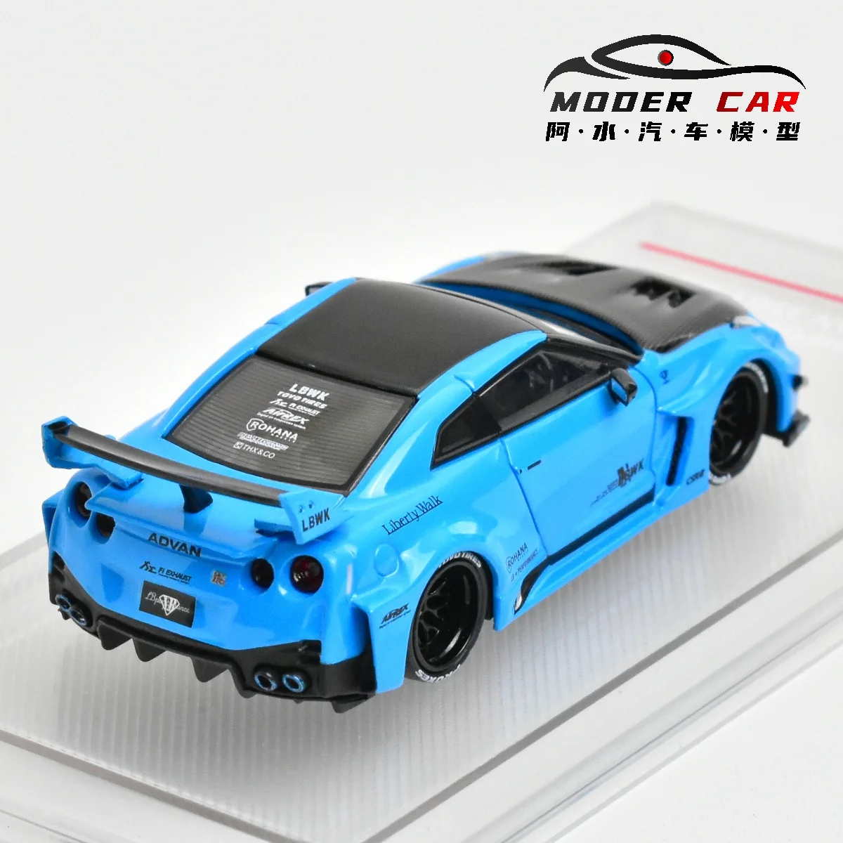 Blue CM 1:64 Diecast Racing Car Model 4 Blue CM 1:64 Diecast Racing Car Model - Image 4