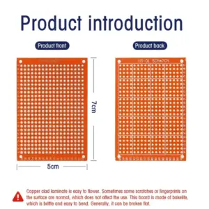 Orange 5x7cm DIY PCBs Set with 432 Holes 8 S9952e4dff1274af582d80a60c2815258h