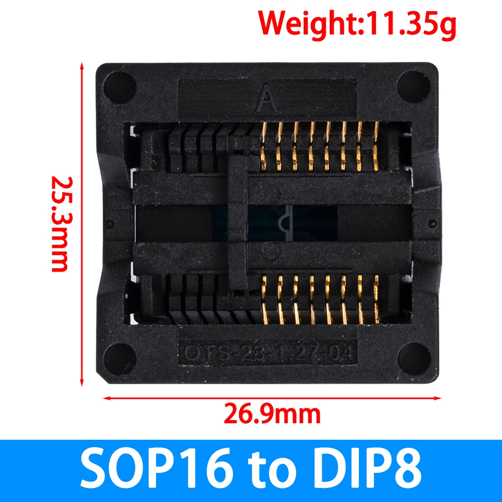 SOP16 to DIP8 Wide-Body IC Adapter Socket 8 SOP16 to DIP8 Wide-Body IC Adapter Socket - Image 8