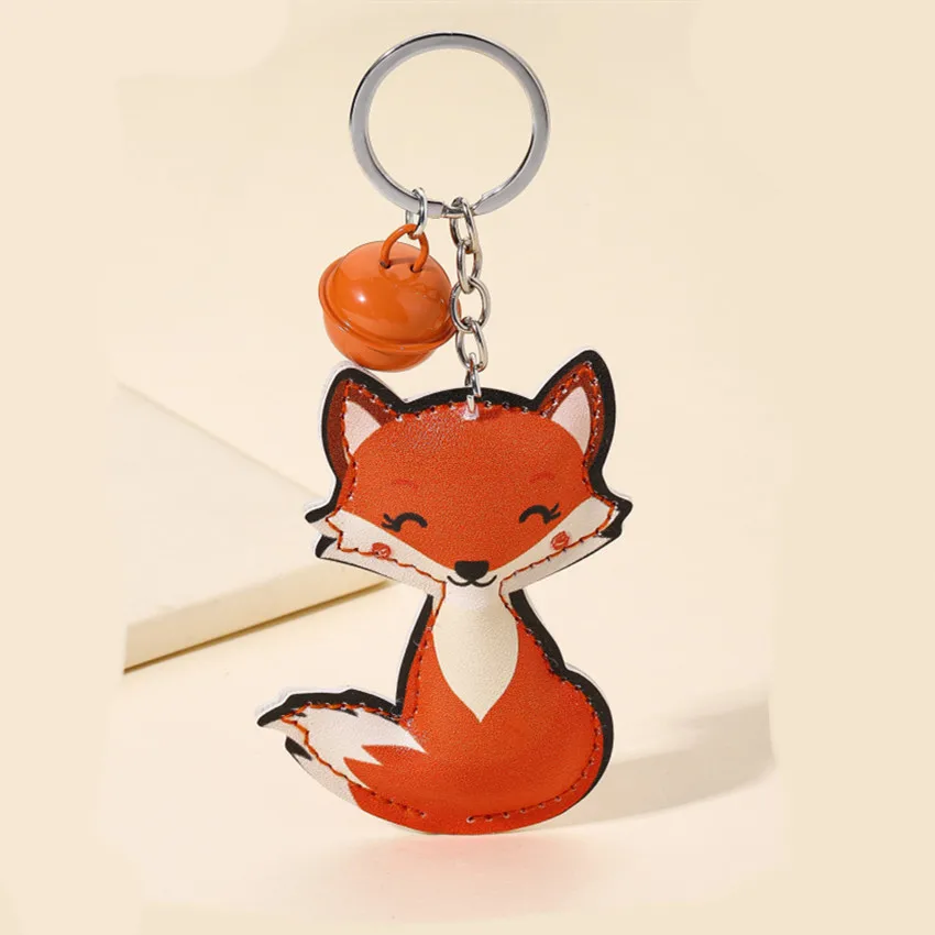 Vibrant Orange Fox Keychain with Gold Accents 6 Vibrant Orange Fox Keychain with Gold Accents - Image 6