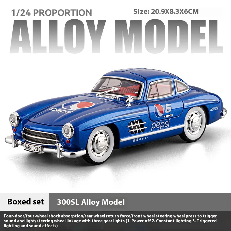 Mercedes-Benz 300SL Coke Edition Diecast Model 8 Mercedes-Benz 300SL Coke Edition Diecast Model - Image 8