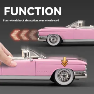 1959 Cadillac Eldorado Die-Cast Model in Pastel Pink 14 S9975011f7efb4721a38490348e83e960N