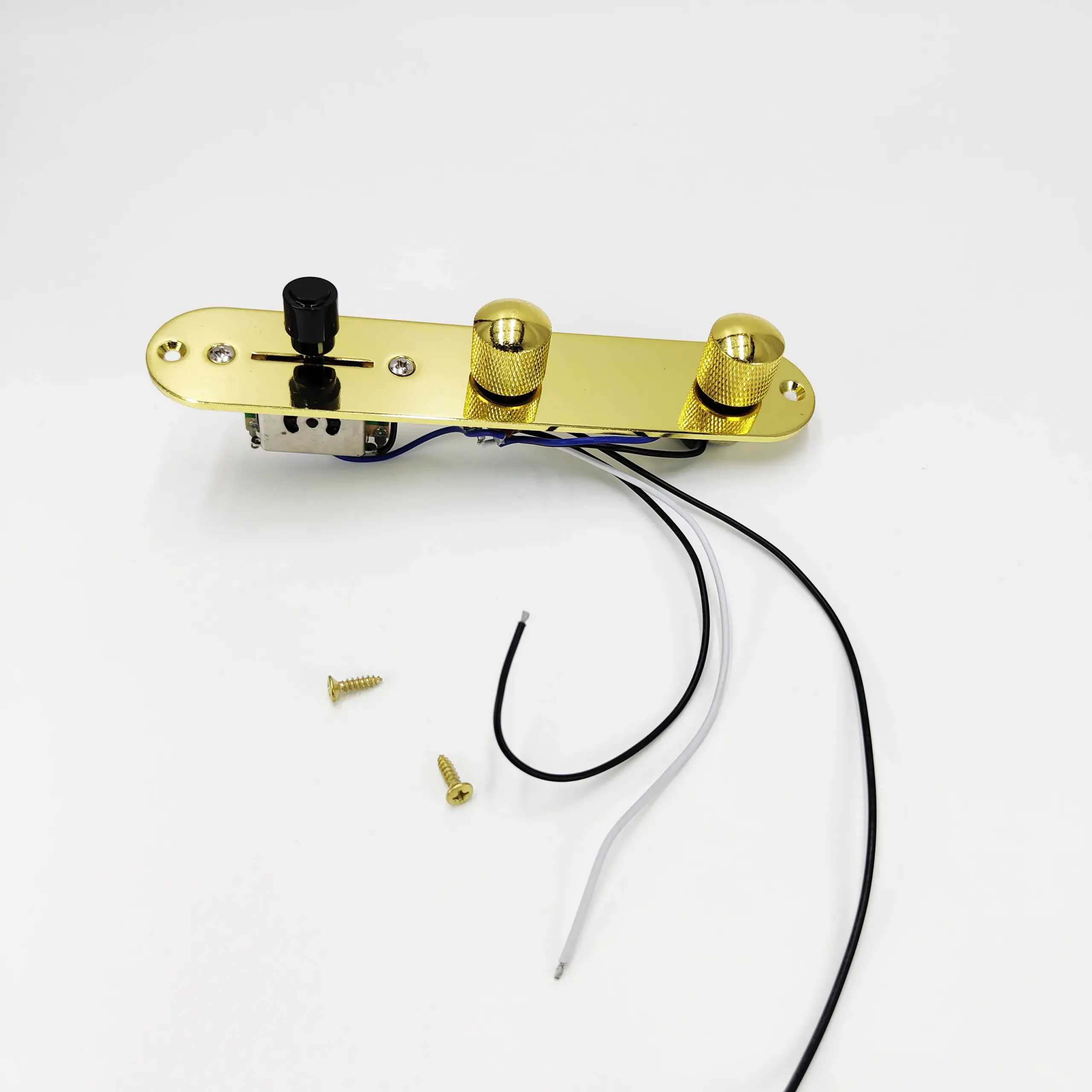 Telecaster Style Metal Control Plate with Knob 9 Telecaster Style Metal Control Plate with Knob - Image 9