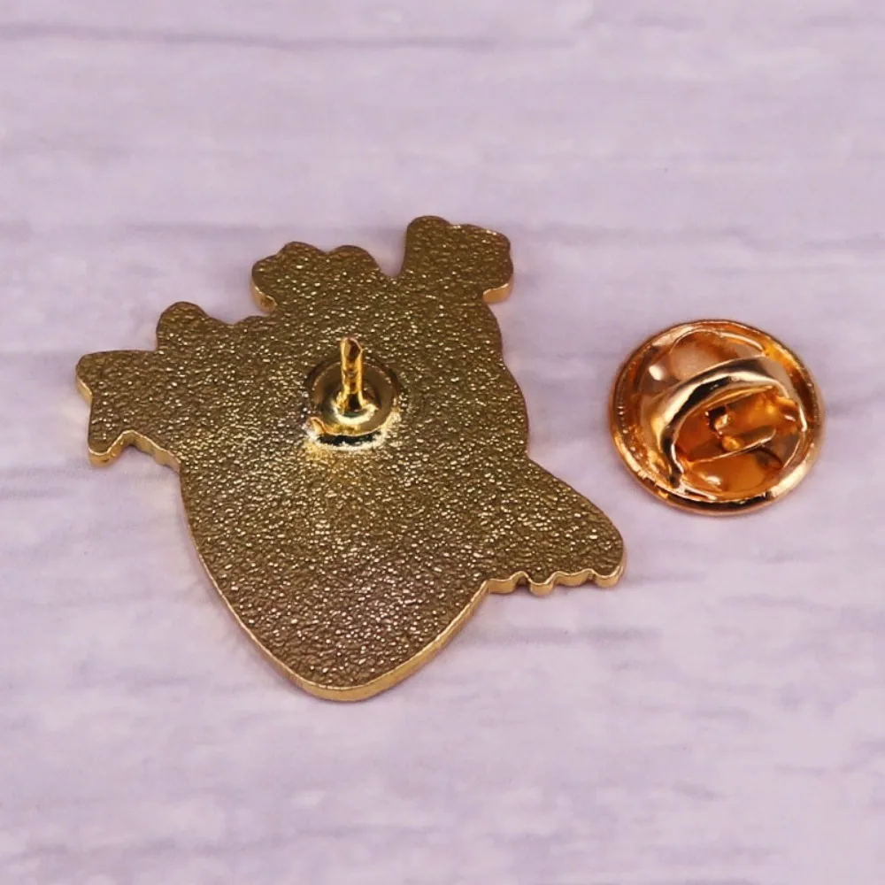 Gothic Heart ECG Metal Pin with Arrow Accent 4 Gothic Heart ECG Metal Pin with Arrow Accent - Image 4