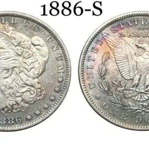 Vintage 1886 Morgan Silver Coin Replica 15 S99f3d5ba9a464ae7a55d7d36ff5c54d5j