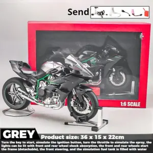 Kawasaki H2R H2 Diecast Racing Model 1:6 Scale 14 S99f8d716773c470aaa511f075d26d9ffZ