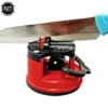 Vibrant Red Suction Cup Tool Sharpener