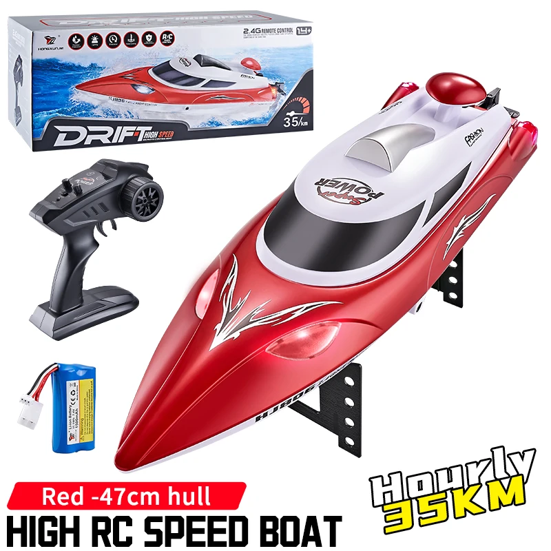 Vibrant Green RC Speedboat 35 km/h 8 Vibrant Green RC Speedboat 35 km/h - Image 8