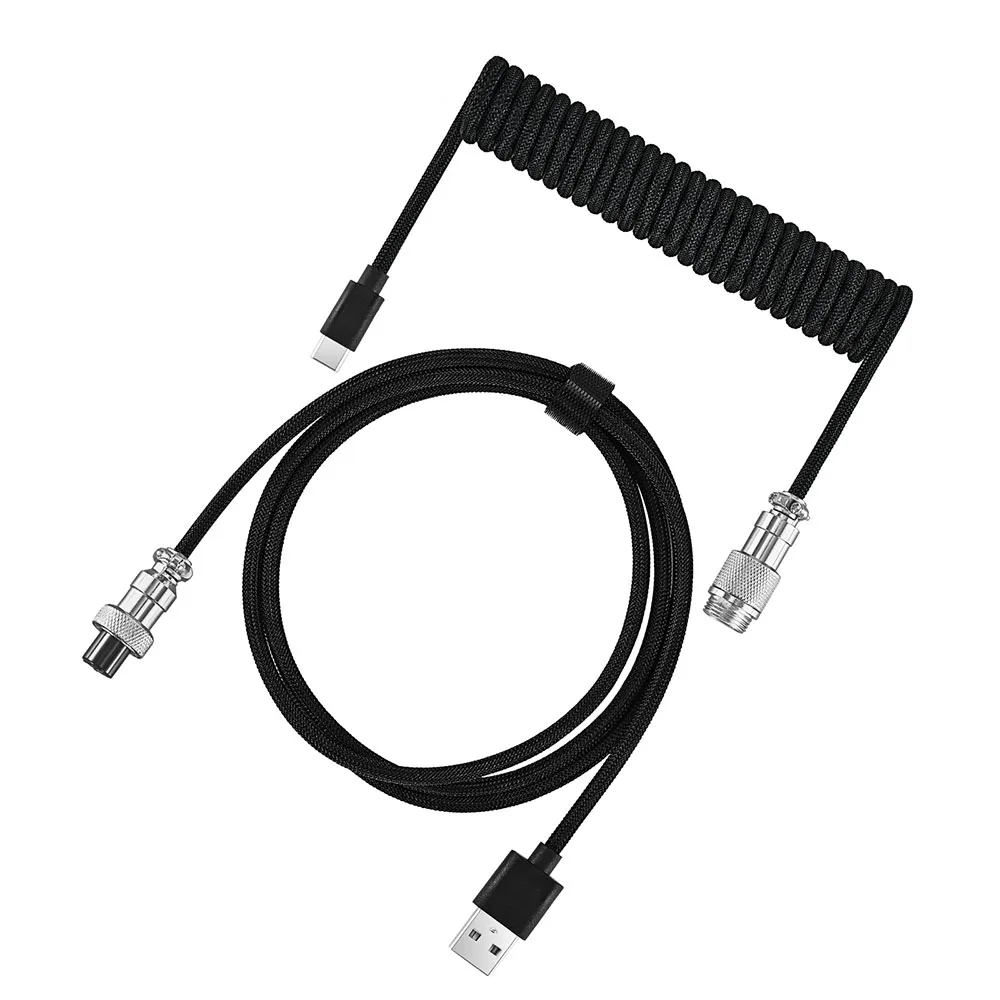 Coiled USB-C & USB Cable for Mechanical Keyboards 7 Coiled USB-C & USB Cable for Mechanical Keyboards - Image 7