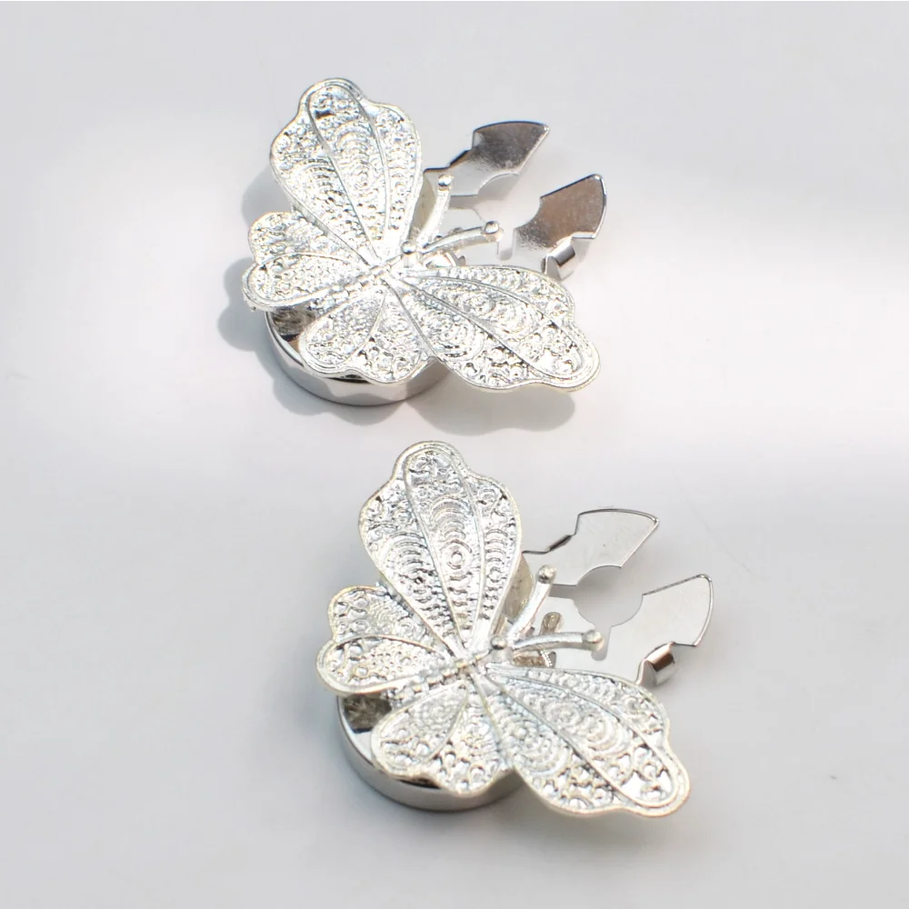 Vintage Embossed Butterfly Brooch Button Cover 3 Vintage Embossed Butterfly Brooch Button Cover - Image 3