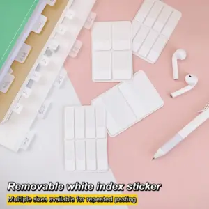 White Frosted Label Stickers for Office