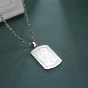 Stainless Steel Islamic Pendant Necklace 11 S9ac42d27796a4156903d817860e11edce