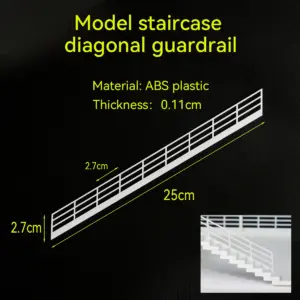 Miniature Protective Guardrail Set for HO, N, Z Scales 18 S9ac6efaf4d4f407c8eab861d1a292098U