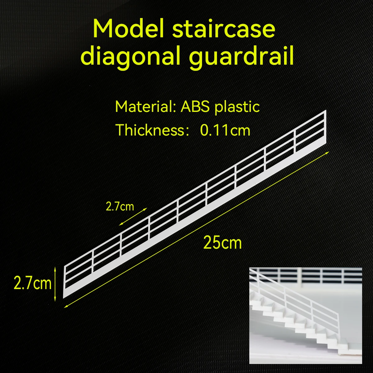 Miniature Protective Guardrail Set for HO, N, Z Scales 9 Miniature Protective Guardrail Set for HO, N, Z Scales - Image 9