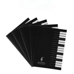 Stylish Black Music Practice Notebook 18.5x26cm 7 S9ac7741b801a432ea69fea4d5ca5bc691