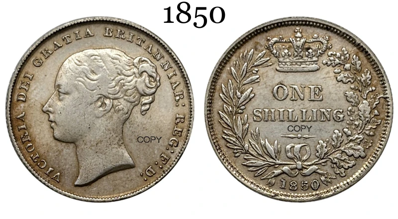 Vintage Queen Victoria Coin Replica 25mm 8 Vintage Queen Victoria Coin Replica 25mm - Image 8