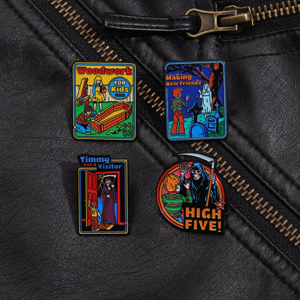 Horror Fairy Tale Alloy Brooch in 4 Colors 6 Horror Fairy Tale Alloy Brooch in 4 Colors - Image 6