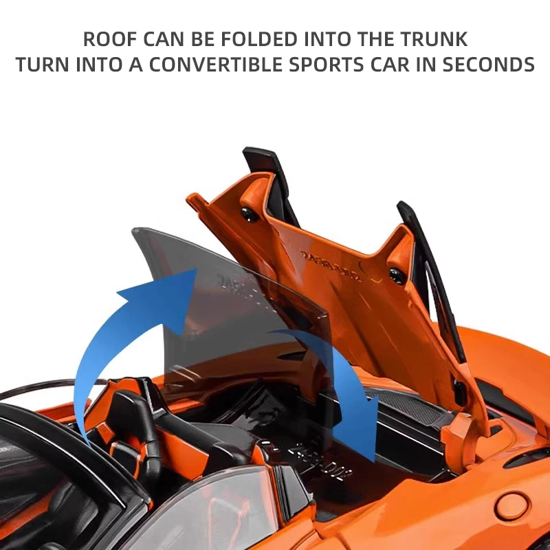 McLaren 720S 1:24 Diecast Model in Black 2 McLaren 720S 1:24 Diecast Model in Black - Image 2